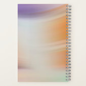 Modern Pastel Gradient Spiral Notebook Notizblock (Rückseite)