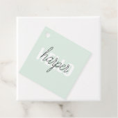 Modern Pastel Minze hallo, und du nennst Geschenkanhänger (Beispiel)