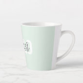 Modern Pastel Minze hallo, und du nennst Milchtasse (Rechts)