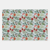 Modern Pastel skandinavischer Weihnachtswald Geschenkpapier Set (Vorderseite)