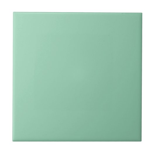 Modern Pastel Solid Color Pearl Aqua Fliese (Vorderseite)