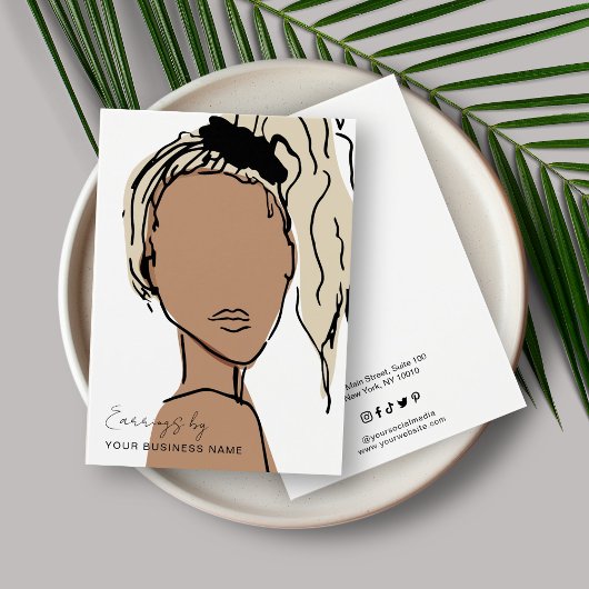 Modern Pastell Earring Display Card