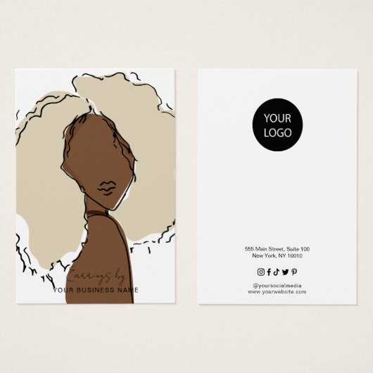 Modern Pastell Earring Display Card (Vorne & Hinten)