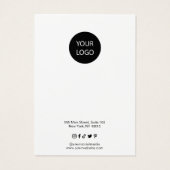 Modern Pastell Earring Display Card (Rückseite)