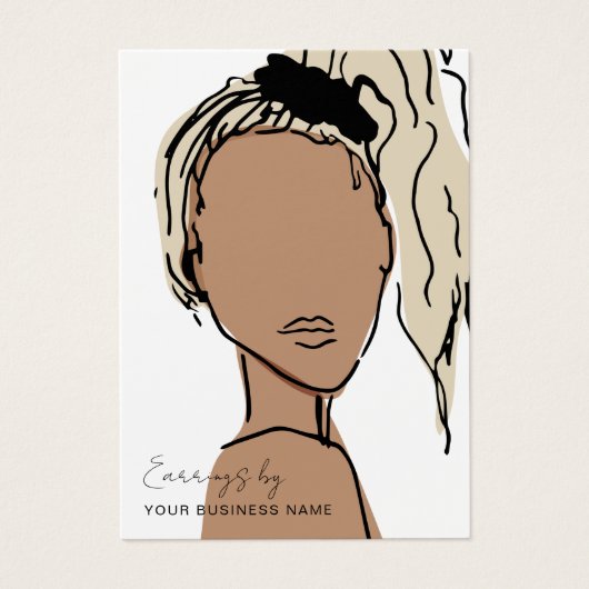 Modern Pastell Earring Display Card (Vorderseite)