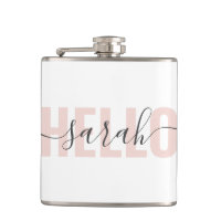 Modern Pastell Pink Beauty Hallo und Ihr Name