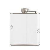 Modern Pastell Pink Beauty Hallo und Ihr Name Flachmann (Rückseite)