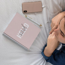 Modern Pastell Pink Hallo und Sie nennen