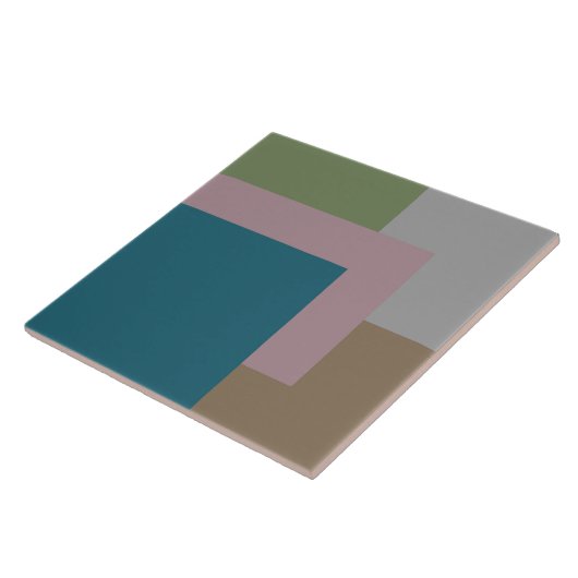 Modern, pastellfarben, aquamarin, rot, grün grau, fliese (Seite)