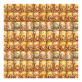 Modern Patchwork Pattern Collage Fotodruck (Vorne)