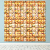 Modern Patchwork Pattern Collage Leinwanddruck (Insitu (Holzboden))