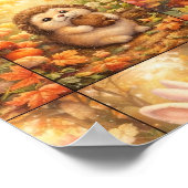 Modern Patchwork Pattern Collage Poster (Ecke)