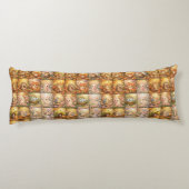 Modern Patchwork Pattern Collage Seitenschläferkissen (Rückseite)