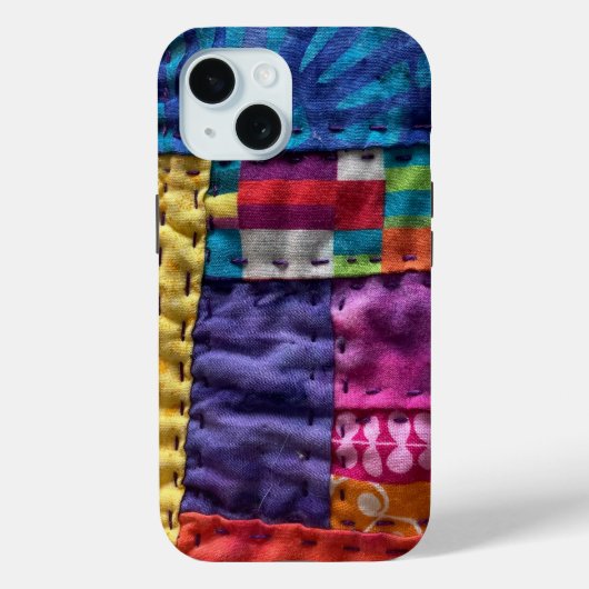 Modern Patchwork Quilt phone case (Rückseite)