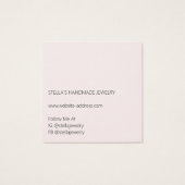 Modern Pattern Bright Vivid Red Ring Display Card (Rückseite)