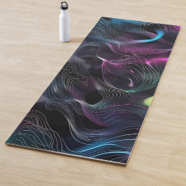 Modern pattern geometric art stripes yogamatte