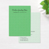 Modern Pattern Green Earring Display Card (Schreibtisch)