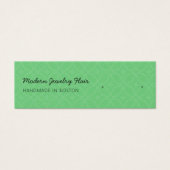 Modern Pattern Green Stud Earring Display Card (Vorderseite)