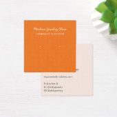Modern Pattern Orange Earring Display Card (Schreibtisch)