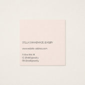 Modern Pattern Orange Ring Display Card (Rückseite)