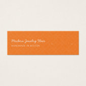 Modern Pattern Orange Stud Earring Display Card (Vorderseite)