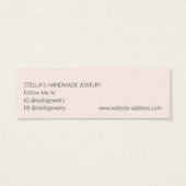 Modern Pattern Orange Stud Earring Display Card (Rückseite)