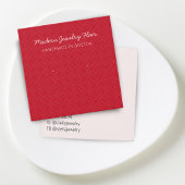 Modern Pattern Red Earring Display Card