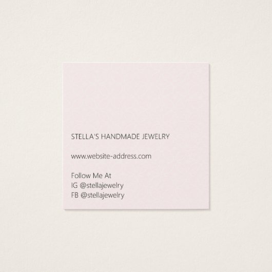 Modern Pattern Red Ring Display Card (Rückseite)