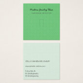 Modern Pattern Vivid Green Ring Display Card (Vorne & Hinten)