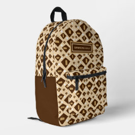 Modern patterned bedruckter rucksack