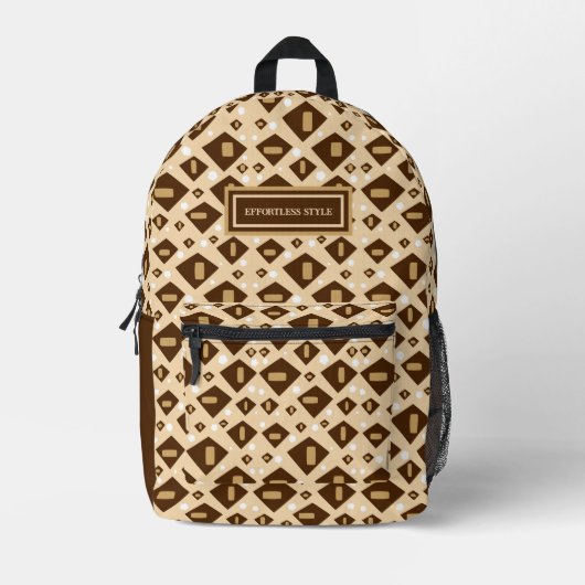 Modern patterned bedruckter rucksack (Vorderseite)