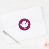 Modern Peace Holiday Envelope Seal Runder Aufkleber (Umschlag)