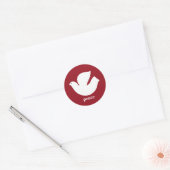 Modern Peace Holiday Envelope Seal Runder Aufkleber (Umschlag)