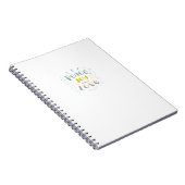 Modern Peace Joy and Liebe Typografy Notebook Notizblock (Rechte Seite)