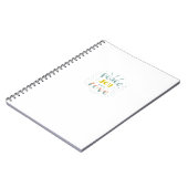 Modern Peace Joy and Liebe Typografy Notebook Notizblock (Linke Seite)