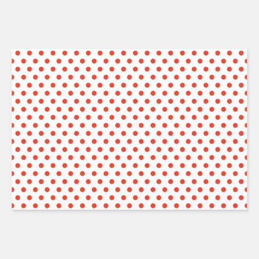 Modern Peace + Liebe Red White Christmas Holiday Geschenkpapier Set (Vorderseite 2)