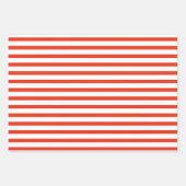 Modern Peace + Liebe Red White Christmas Holiday Geschenkpapier Set (Vorderseite 3)