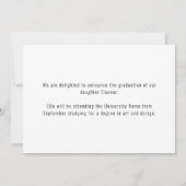 Modern Peace Out 2 Foto 2022 Abschluss Rot Ankündigung (Rückseite)