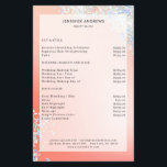Modern Peach Silver Glitter Salon Price List Flyer<br><div class="desc">Modern,  pfirsich,  silber,  Glitzer,  Salon,  Preisliste Flyer. Bearbeiten Sie Ihr Produkt in wenigen Minuten,  indem Sie Ihre Daten hinzufügen. Sie können den Schriftart/die Farbe/Position durch "weitere Personalisierung" ändern.</div>