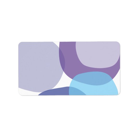 Modern Peacock Bar Bat Mitzvah Blank Label Adressaufkleber (Vorne)