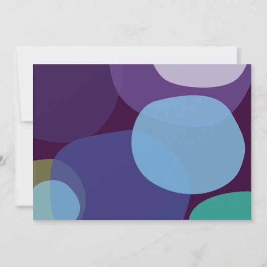 Modern Peacock Bar Bat Mitzvah Einladung (Rückseite)