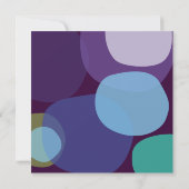 Modern Peacock Bar Bat Mitzvah Einladung (Rückseite)