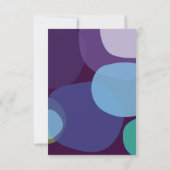 Modern Peacock Bar Bat Mitzvah Replik Card Einladung (Rückseite)