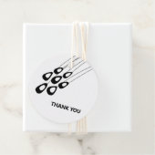 Modern Peacock Feathers Vielen Dank für Ihre Gesch Geschenkanhänger (Beispiel)