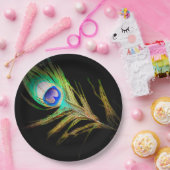 Modern Peacock Pappteller (Party)