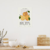 Modern Pear Kitchen Wall Art Food Market Series  Poster (Küche)