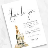 Modern Pearls Prosecco Brautparty Vielen Dank Karte