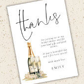 Modern Pearls Prosecco Glass Brautparty Dank Karte