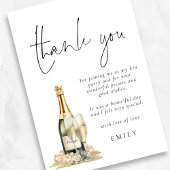 Modern Pearls Prosecco Hen Party Vielen Dank Karte