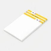 Modern Pencil Teacher Personalized Post-it Klebezettel (angewinkelt)